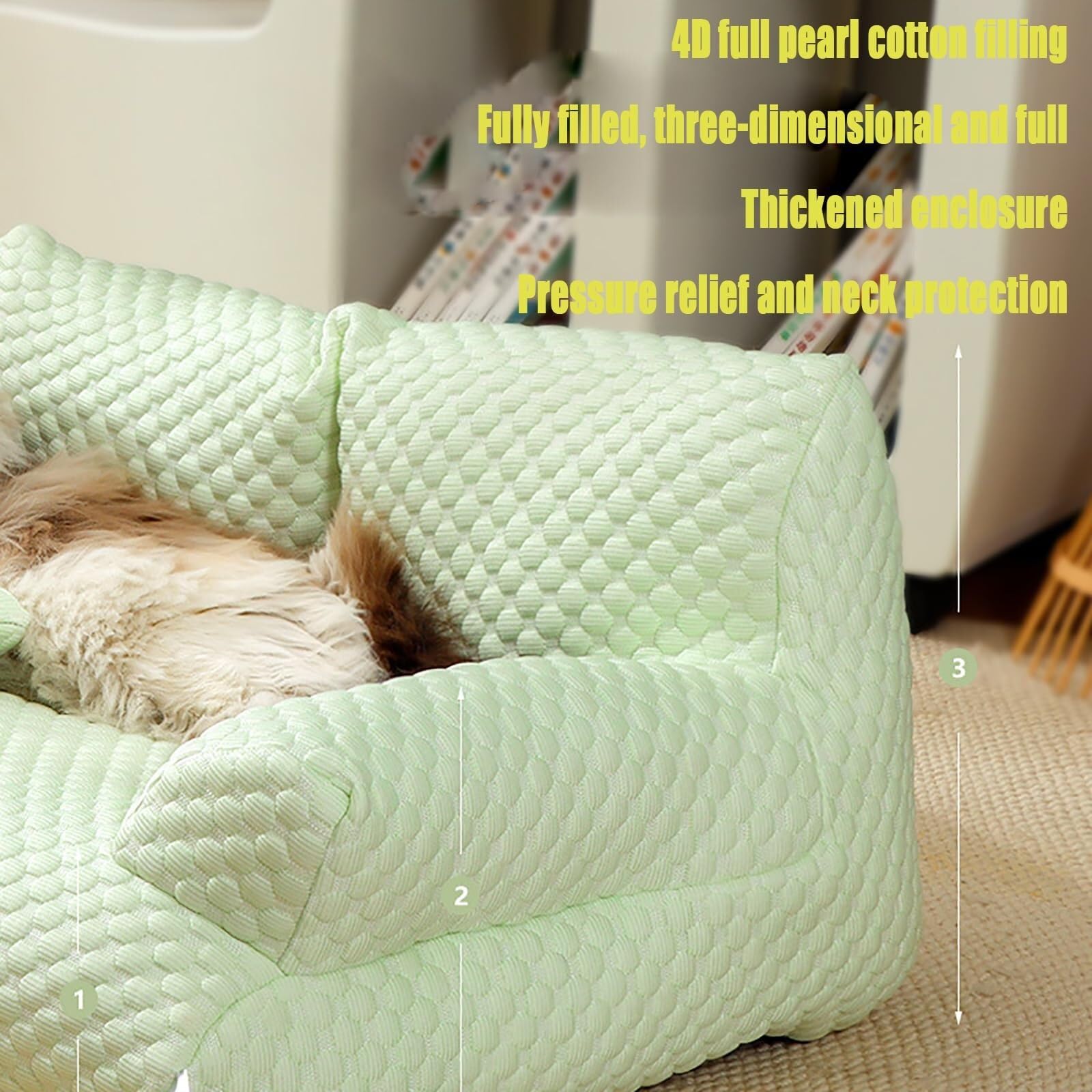 Cama refrescante de verano para perros, cama de seda fría para perros y gatos pequeños, medianos y grandes, transpirable, lavable, sofá de verano para mascotas con parte inferior