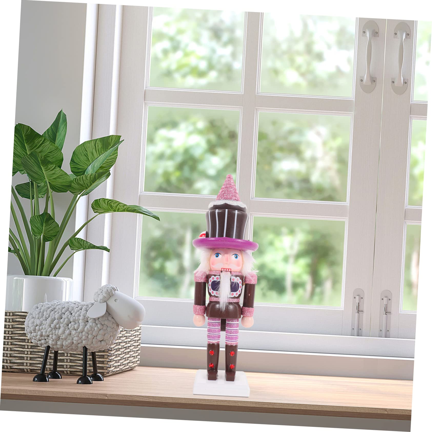Cabilock 4 Piezas Títeres De Cascanueces Decoración De Niños Decoraciones De Mesa Cascanueces Dulces Juguete Leñoso Decoración De Mesa Aire Juguete para Niños Juguetes Niño Madera
