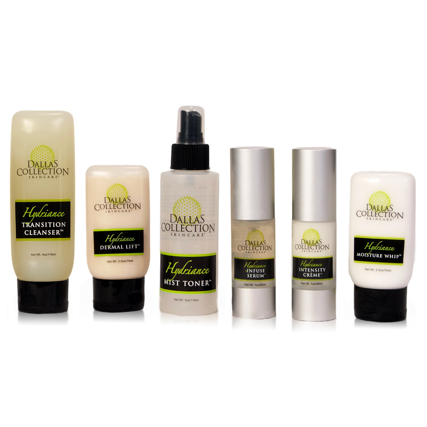 Hydriance Cosmetic Face Lift Set | 6pc Non Surgical System for Tightening, Toning, Hydrating & Firming Face, Neck and Hands