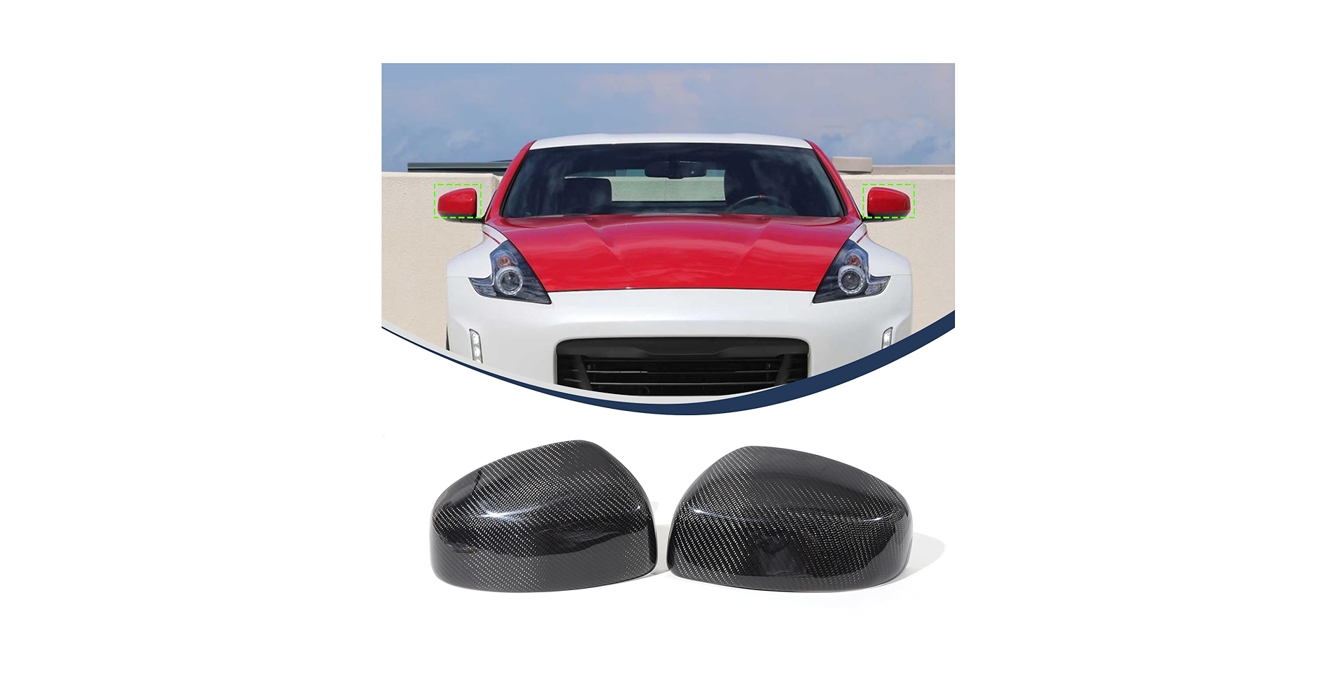 Amazon | Hcilloend 日産 フェアレディZ Z34 2009~2019に適用 ミラー