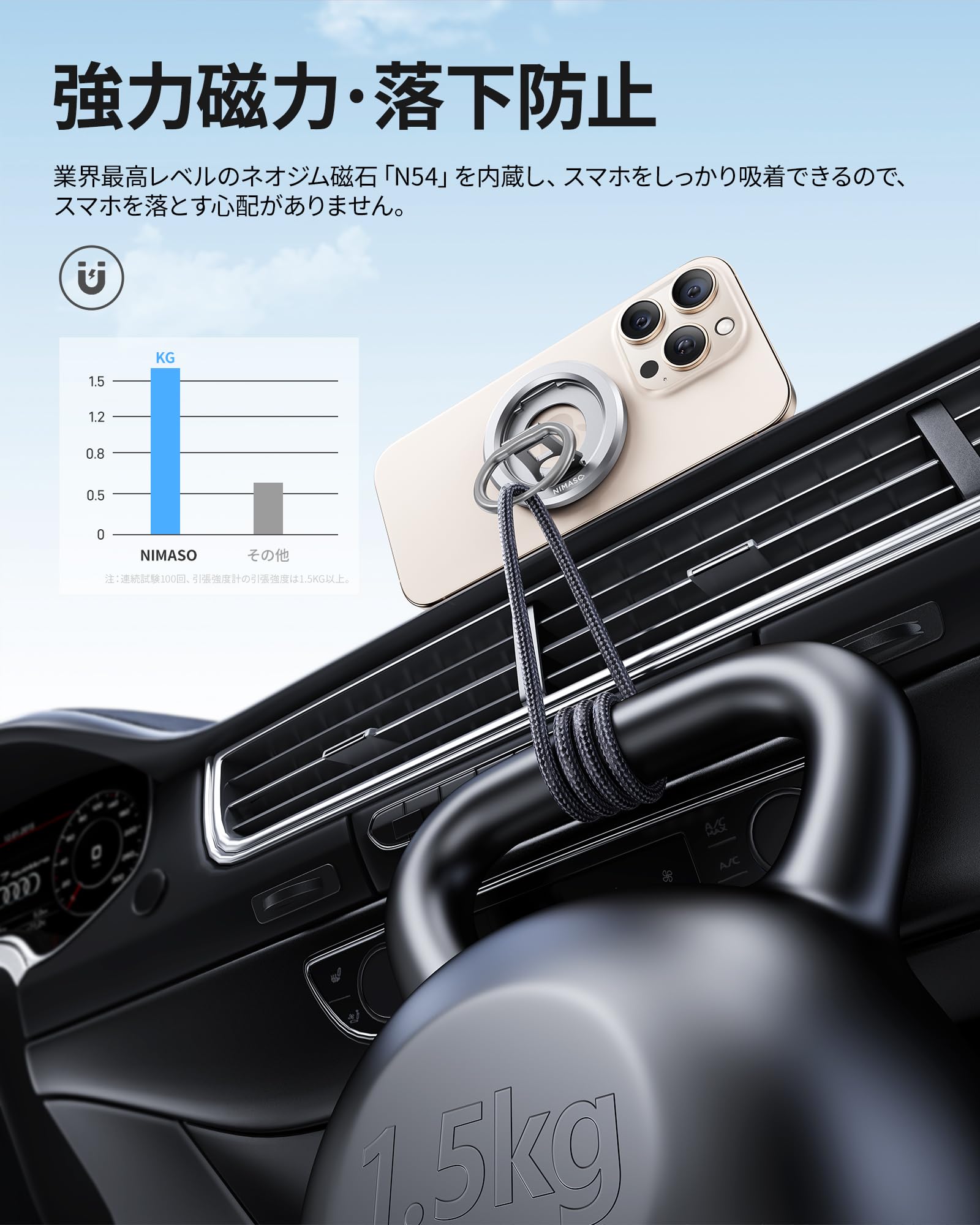 Amazon | 【2025新モデル】 NIMASO スマホリング MagSafe対応