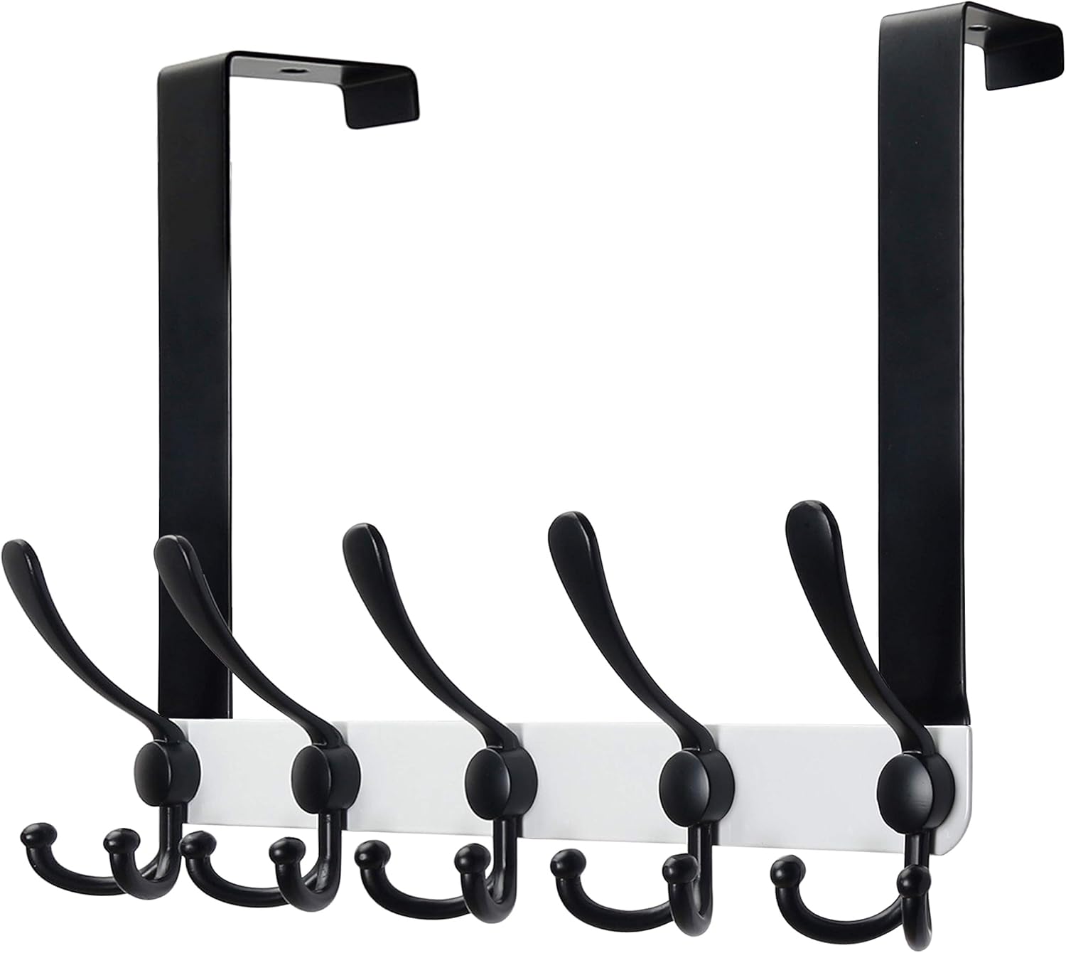 SKOLOO Over The Door Hook 5 Tri Hooks, Stainless Steel Heavy Duty Over Door Hook for Hanging