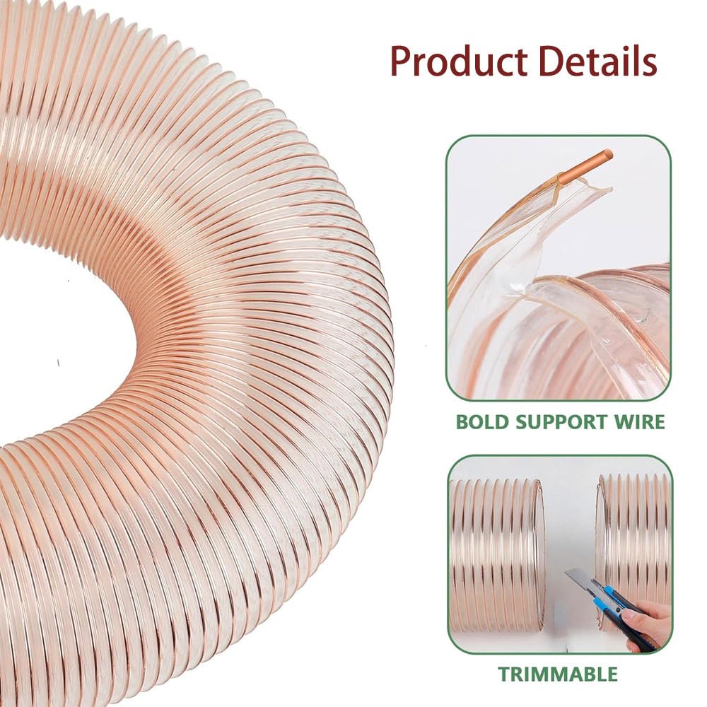 Manguera Flexible, Conducto De Aire Alambre De Acero En Espiral
