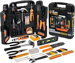 Kit Jogo De Ferramentas 129 Peças Completo Chaves Alicates Maleta Tbt-129 The Black Tools