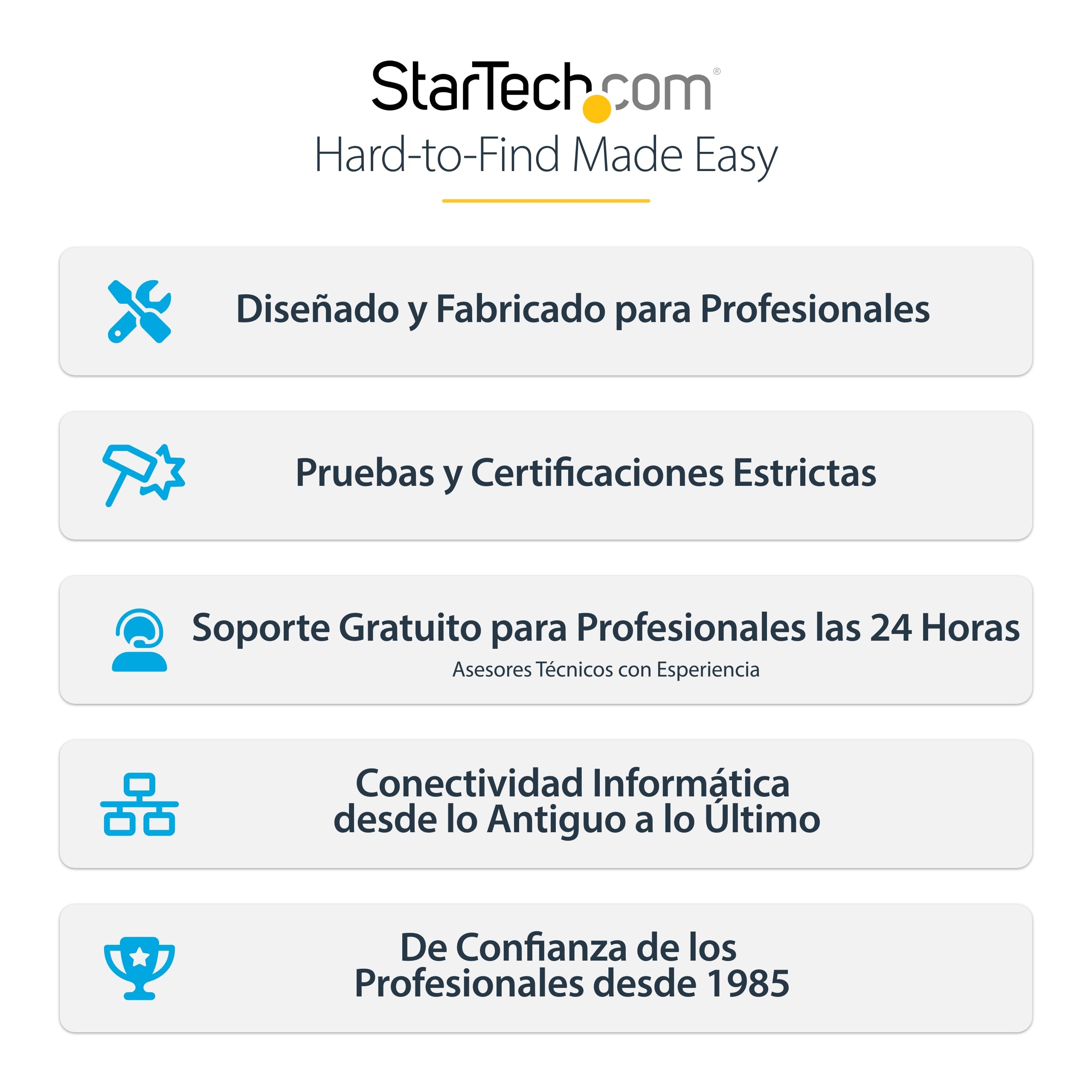 StarTech.com Tarjeta PCI Express de 4 Puertos USB-A - Tarjeta PCIe USB 3.2 de 5Gbps - 4 Controladores USB Independientes - Hub I