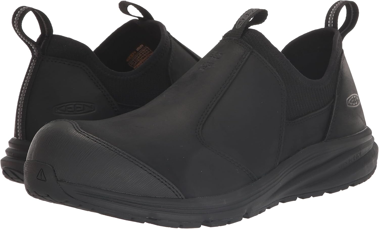 KEEN Utility Mens Men’s Vista Energy+ Shift Low Height Composite Toe ESD Leather Slip on Industrial Work Shoes - Image 7