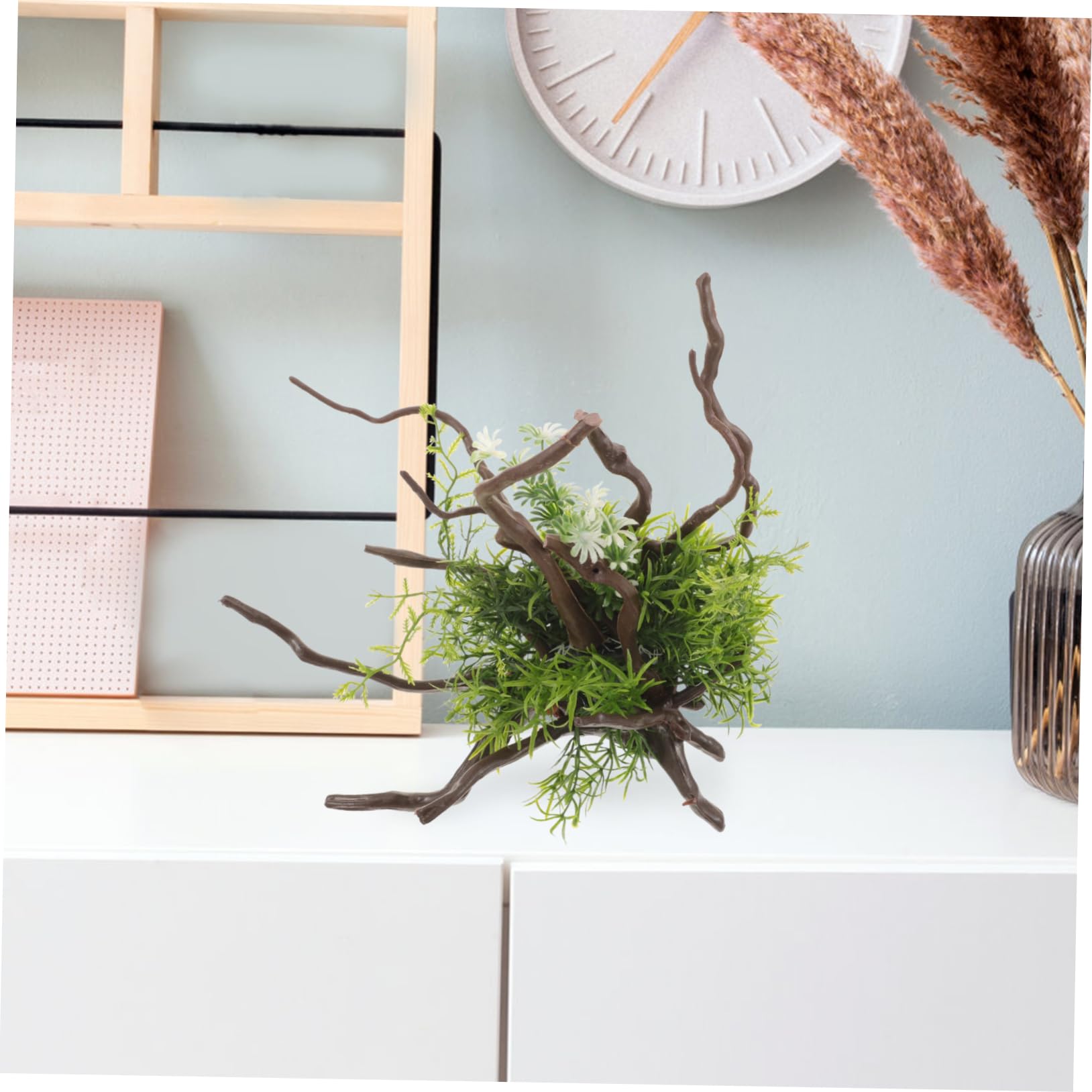 Happyyami Planta Artificial para Acuario Decorativa De Adorno De Paisaje Acuático Decoración De Pecera Lifelike para Crear Lifelike Acuarios y Tanques De Reptiles