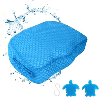 Samplife Weighted Hot Tub Booster Seat for Adults - 5 Inch Lift, Non-Slip Micro-Dot Bottom, 3D Air Mesh Quick Dry Cushion