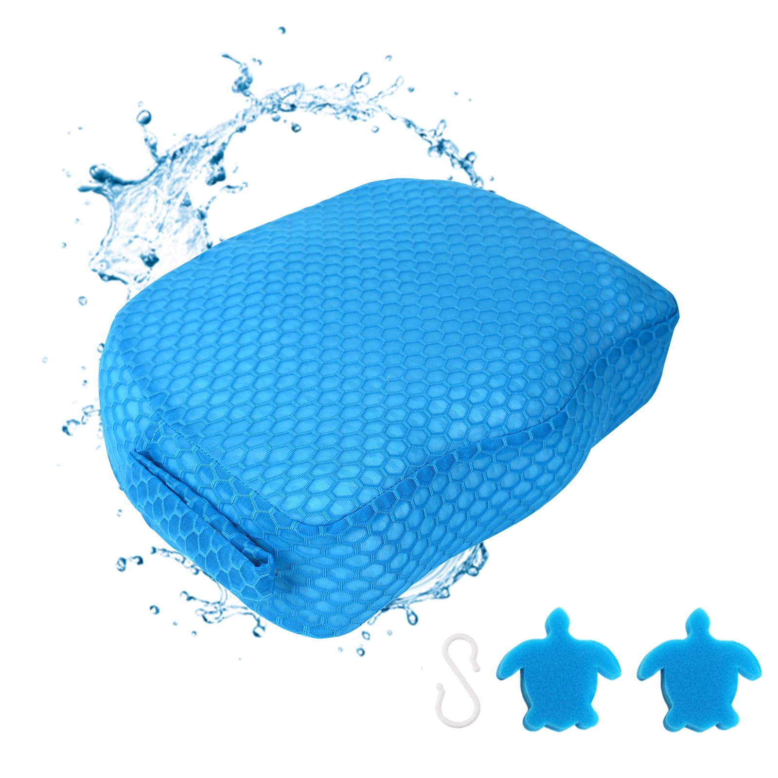 Hot Tub Booster Seat, Weighted SPA Booster Seat Cushion for Adults, 3D Air Mesh Hot Tub Seat Accssories with Non-Slip Micro Dot Bottom,Indoor or