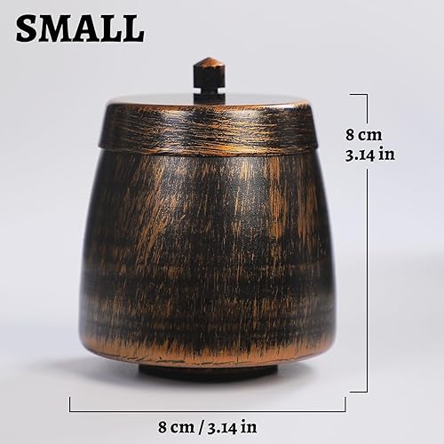 Miniatura 2 de Cenicero con tapa para cigarrillos, ceniceros de hierro, sin olor, resistentes al viento, cenicero para hierbas, bandeja de cenizas portátil para el