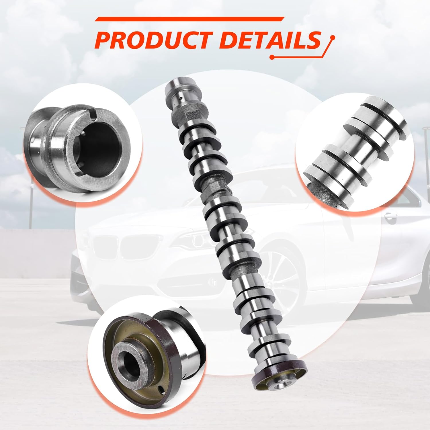 Right Side Intake Camshaft, Compatible with Jeep Grand Cherokee Dodge Chrysler Ram 1500 3.6L V6 2016-2024, Automotive Replaces Camshaft Part 5047913AD 5047913AA 5047913AB