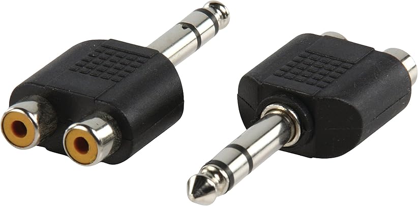 Valueline AC-011 cavo interfaccia adattatore RCA 6 35mm Nero Valueline AC-011 cavo interfaccia adattatore RCA 6 35mm Nero