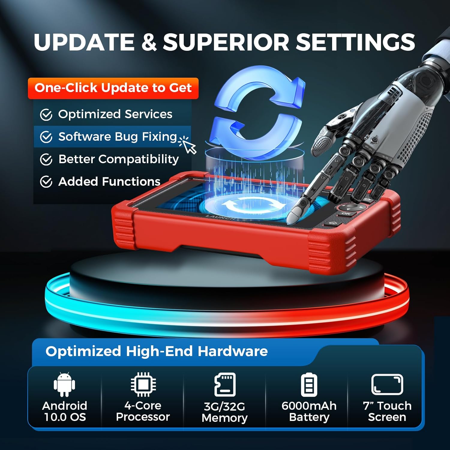 LAUNCH X431 CRP919X screen showing update process