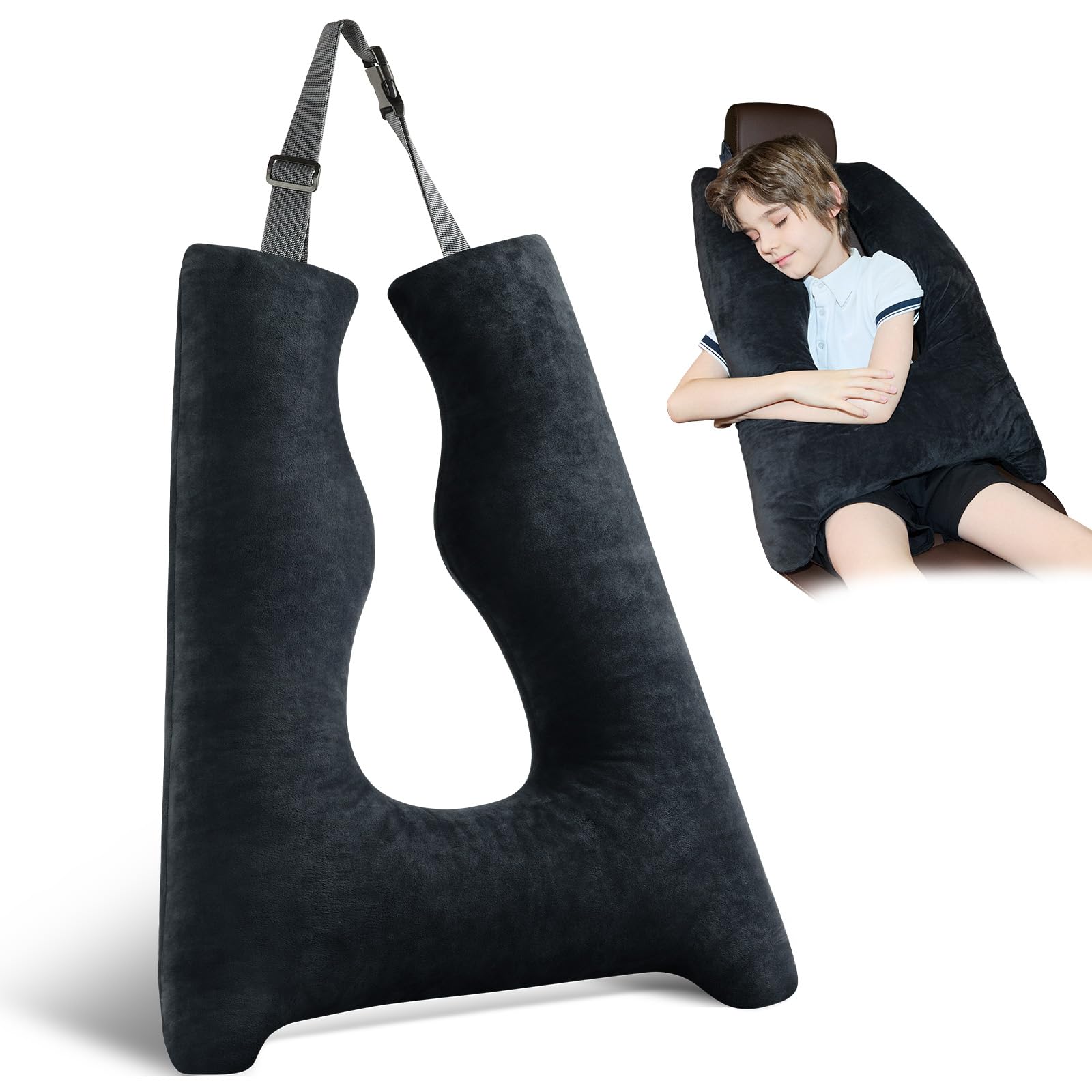 Car Pillow for Kids Travel Pillow with Adjustable Strap Kids Floor Pillows Cushions for Adults and Children to
