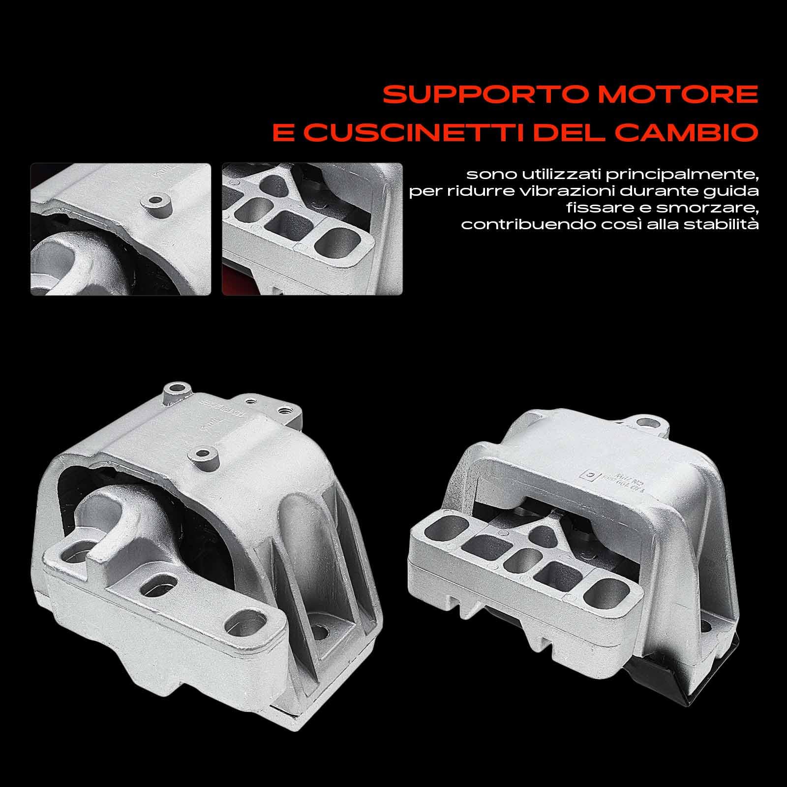 Frankberg 1x Supporto Motore + 1x Supporto del cambio manuale Compatibile con A3 8L1 1.8L Golf IV 1J1 1.9L Golf IV Variante 1J5 2.0L O.c.t.a.v.i.a I Combi 1U5 2.0L New Beetle Cabriolet 1Y7 2.0L 9101