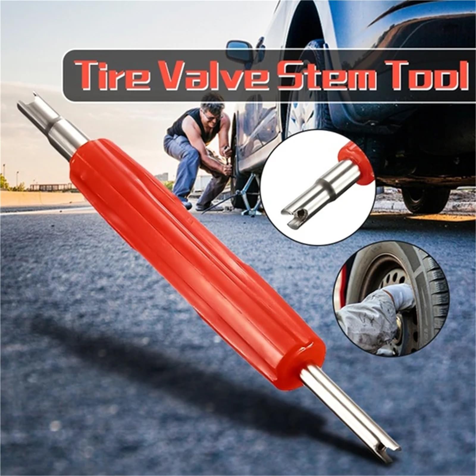 Strumento for la rimozione del nucleo della valvola con chiave 100 pezzi Parti di ricambio dello stelo pneumatico for meccanici automobilistici camion e riparazione pneumatici