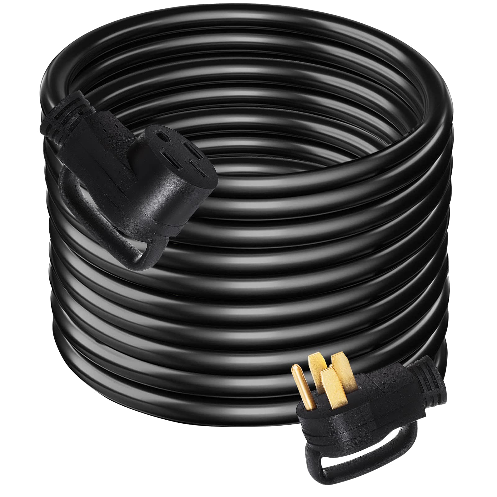 Photo 1 of Mophorn 15 Foot 50 Amp RV/EV Extension Cord, NEMA 14-50 Power Cord 26.5mm Heavy Duty Extension Cord for Trailer Motorhome Camper with Handles 15 FT