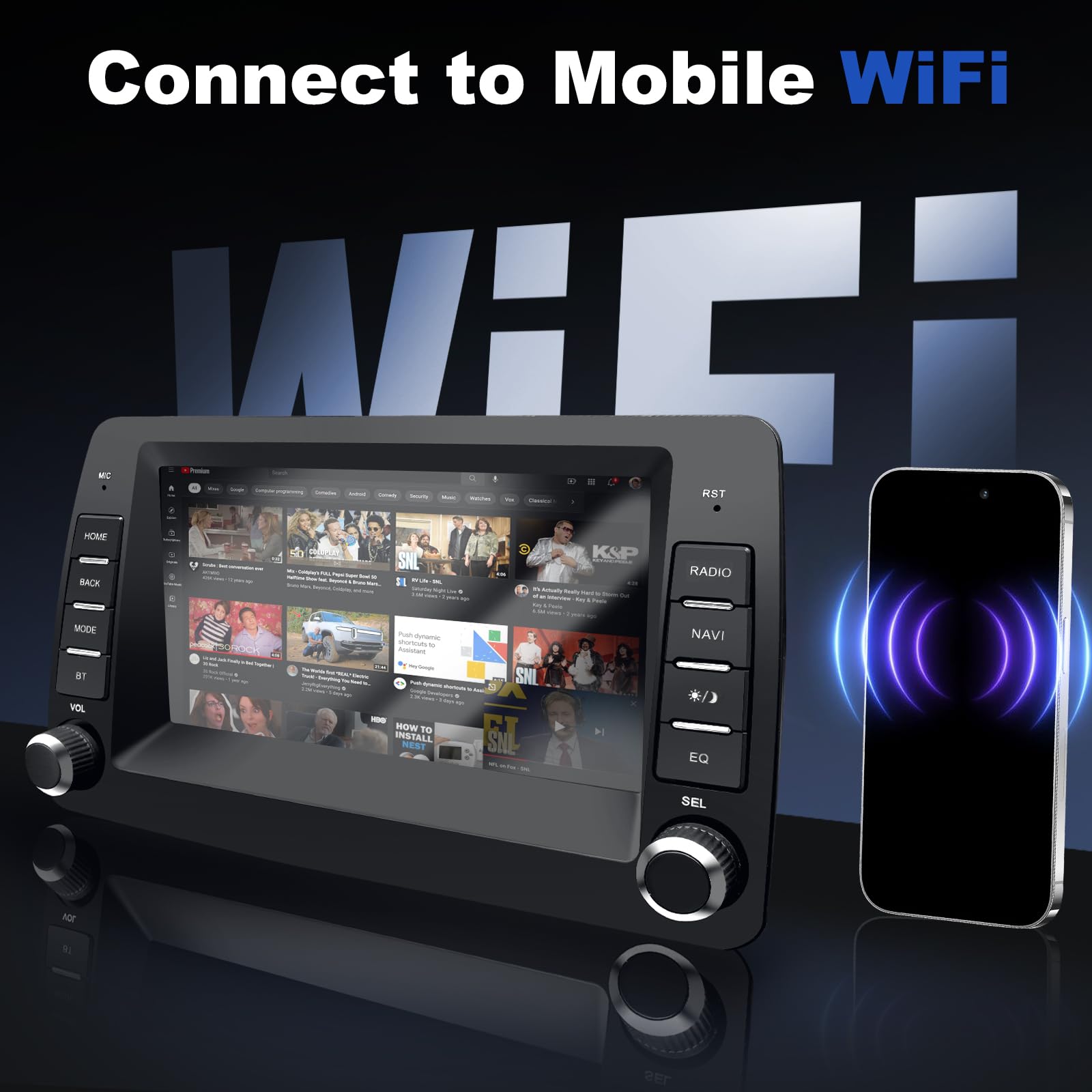 Autoradio per Fiat Panda 169 (2003-2012) con Android Auto e CarPlay Wireless, RDS Car Radio Android Stereo con Telecamera Retromarcia/Mic/CANbus BOX/App Store 2G+32G