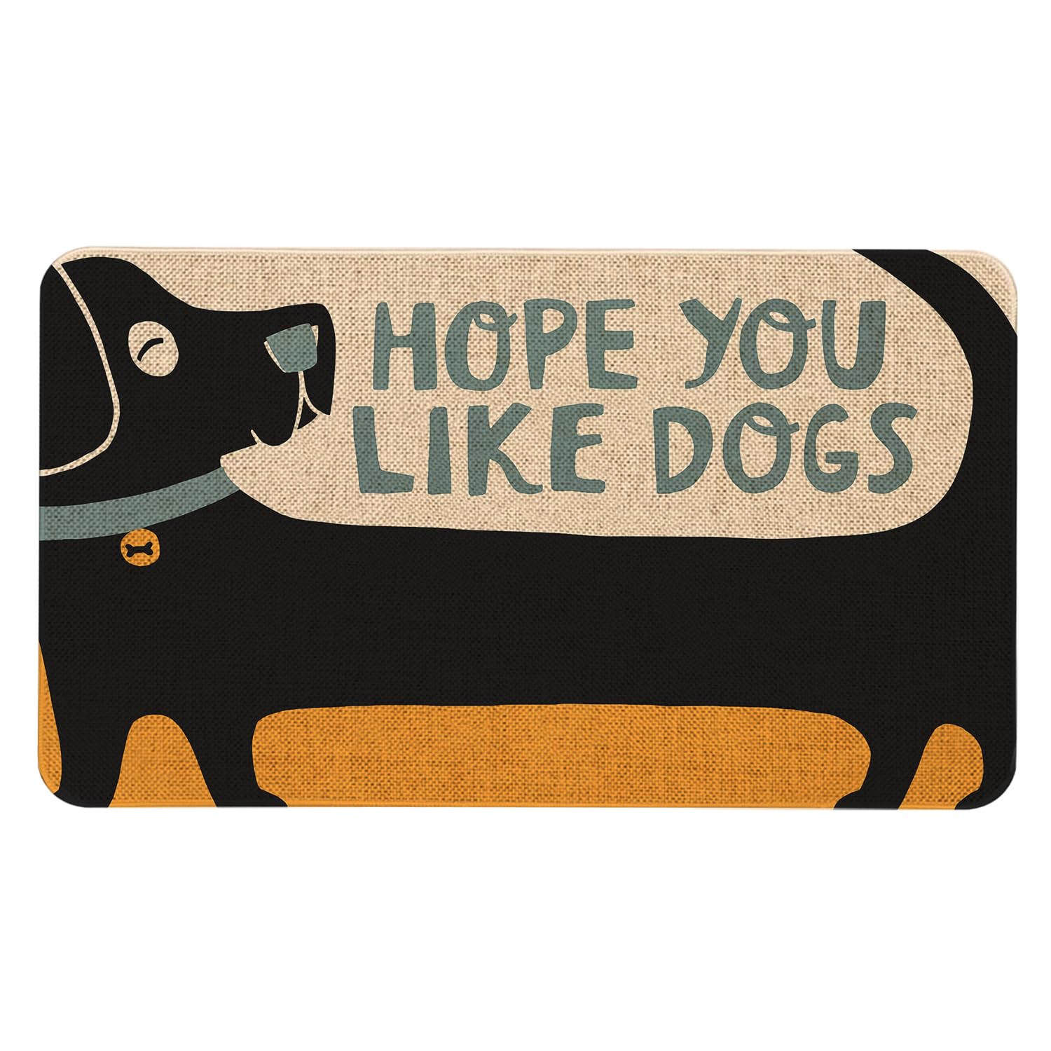 Roszwtit Dog Front Door Mat