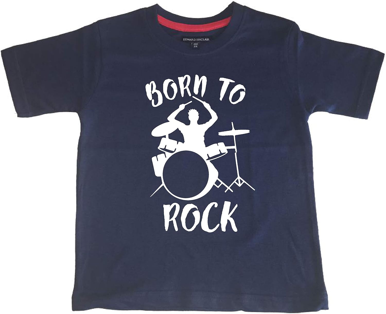 T-shirt Enfant "Born To Rock" - 100% Coton - Design Edward Sinclair