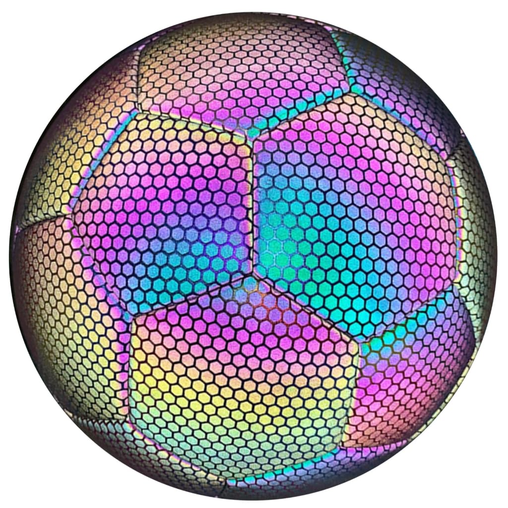 Palloni da calcio riflettenti incandescenti di dimensione 4 di dimensione 5 dei palloni da calcio di addestramento