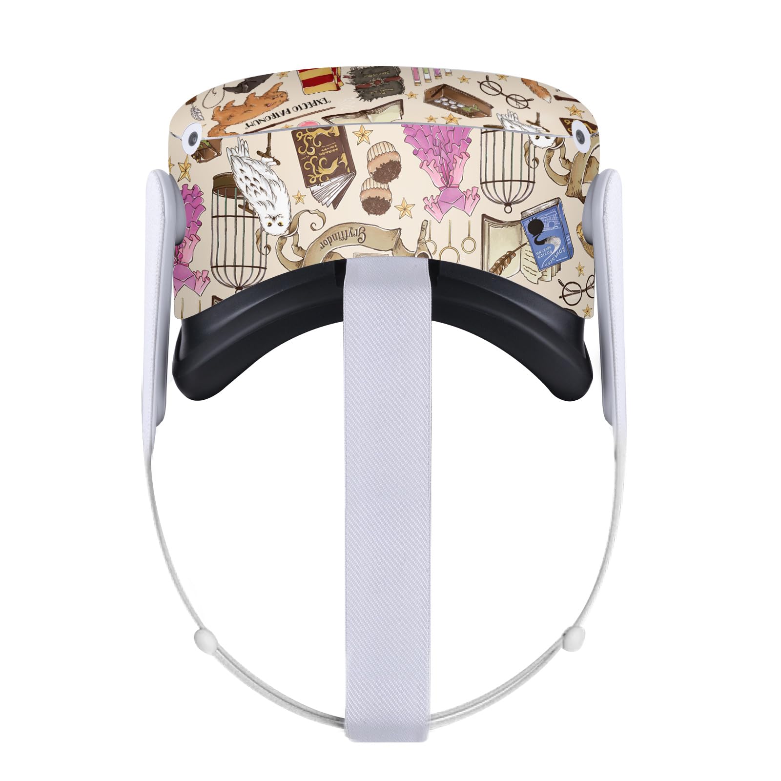 Head Case Designs Officially Licensed Harry Potter Hogwarts Pattern Graphics Vinyl Sticker Skin Decal Cover Compatible with Meta Quest 2