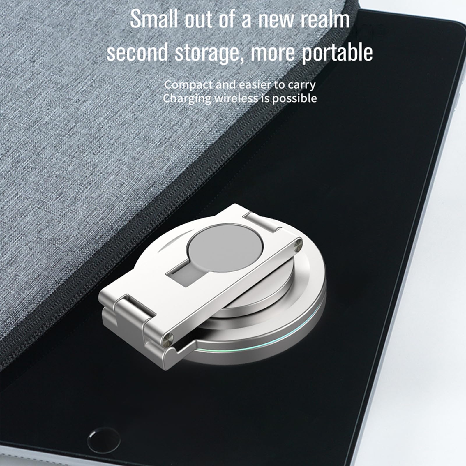 Support de charge pliable 3 en 1 rotatif à 360 degrés en métal pour téléphone, montre, écouteurs, plusieurs appareils