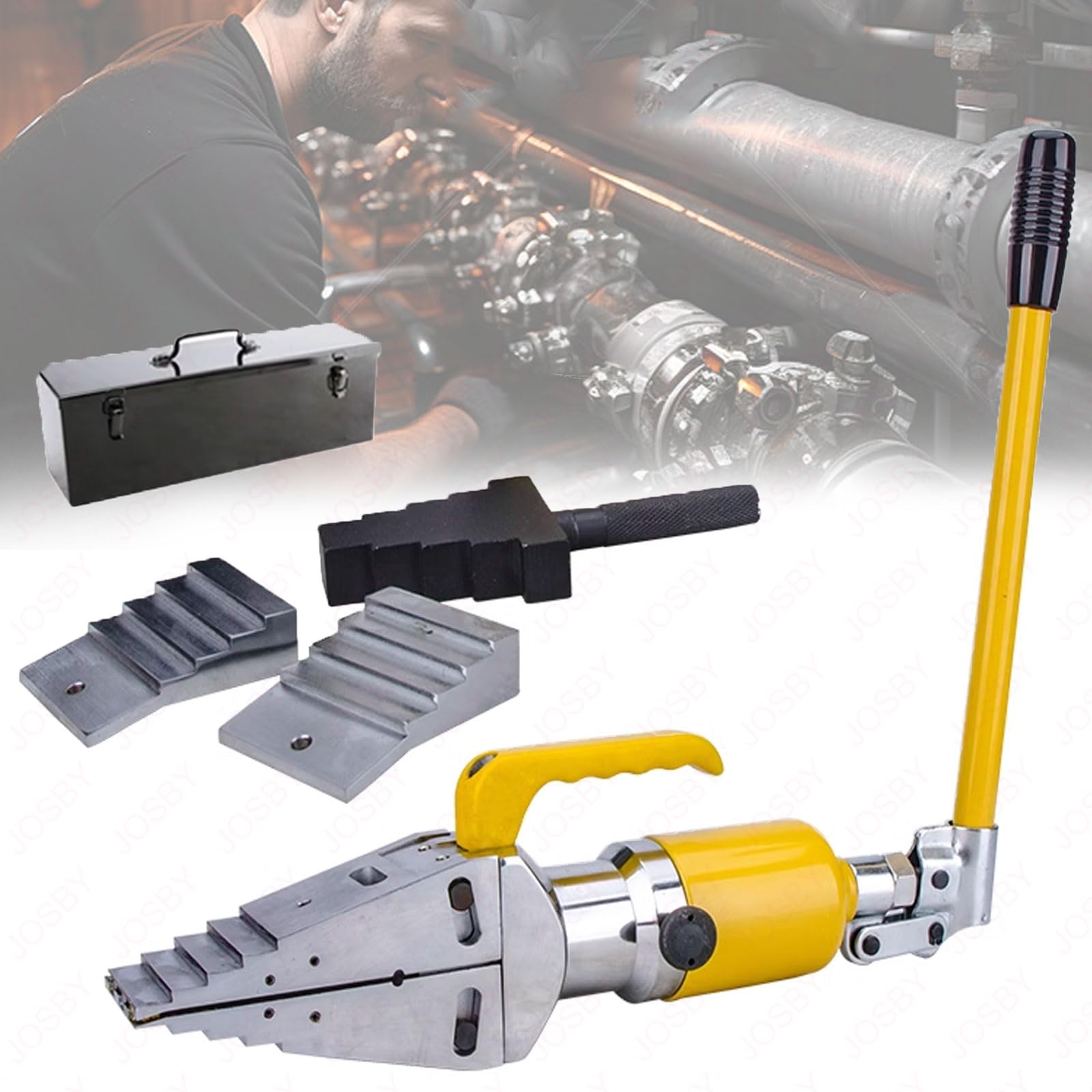 Esparcidor hidráulico de bridas, 81 mm, herramienta de expansión manual 10T, espacio de 6 mm, volumen de aceite de 70 cm³, divisor de brida portátil para un mantenimiento eficiente de tuberías