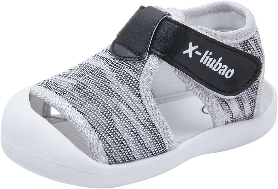 KunerBaby Summer Sandals Breathable Mesh Rubber Sole Non-Slip Outdoor Shoes for Boys and Girls 9-30 Months