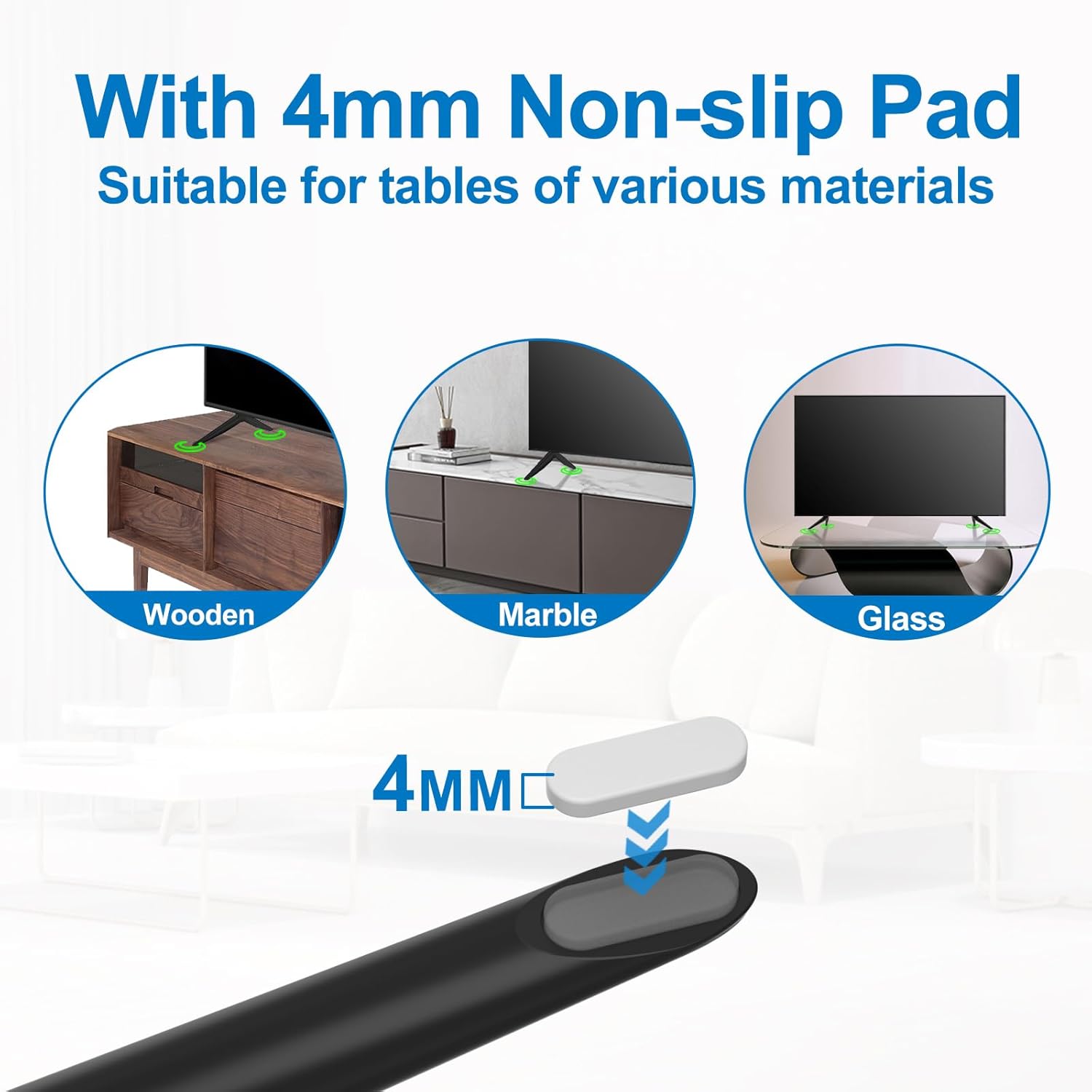 Dinghosen Metal TV Legs for TCL TV Stand Legs 70 75 70S446 75S451 75S453 75S455 75S421 75S423 75S425 75S431 75S435 75S433 75S555 75S551 75S553 75S446 75S434, Replacement for Roku TV Stand