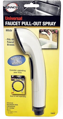 Miniatura 7 de Danco 10415 - Cabezal pulverizador extraíble para centro de cocina, color blanco