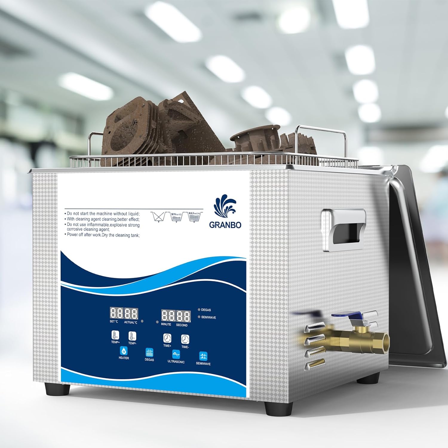 Ultrasonic Cleaning Machine 15L 360W with Heater
