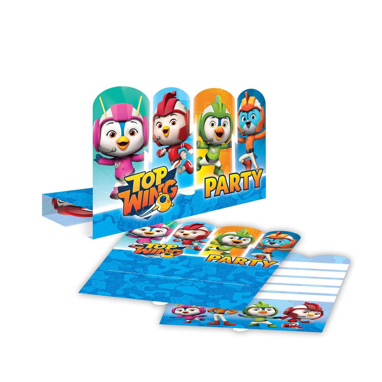 Amscan 9904880 - Top Wing Birthday Party Invitations - 8 Pack