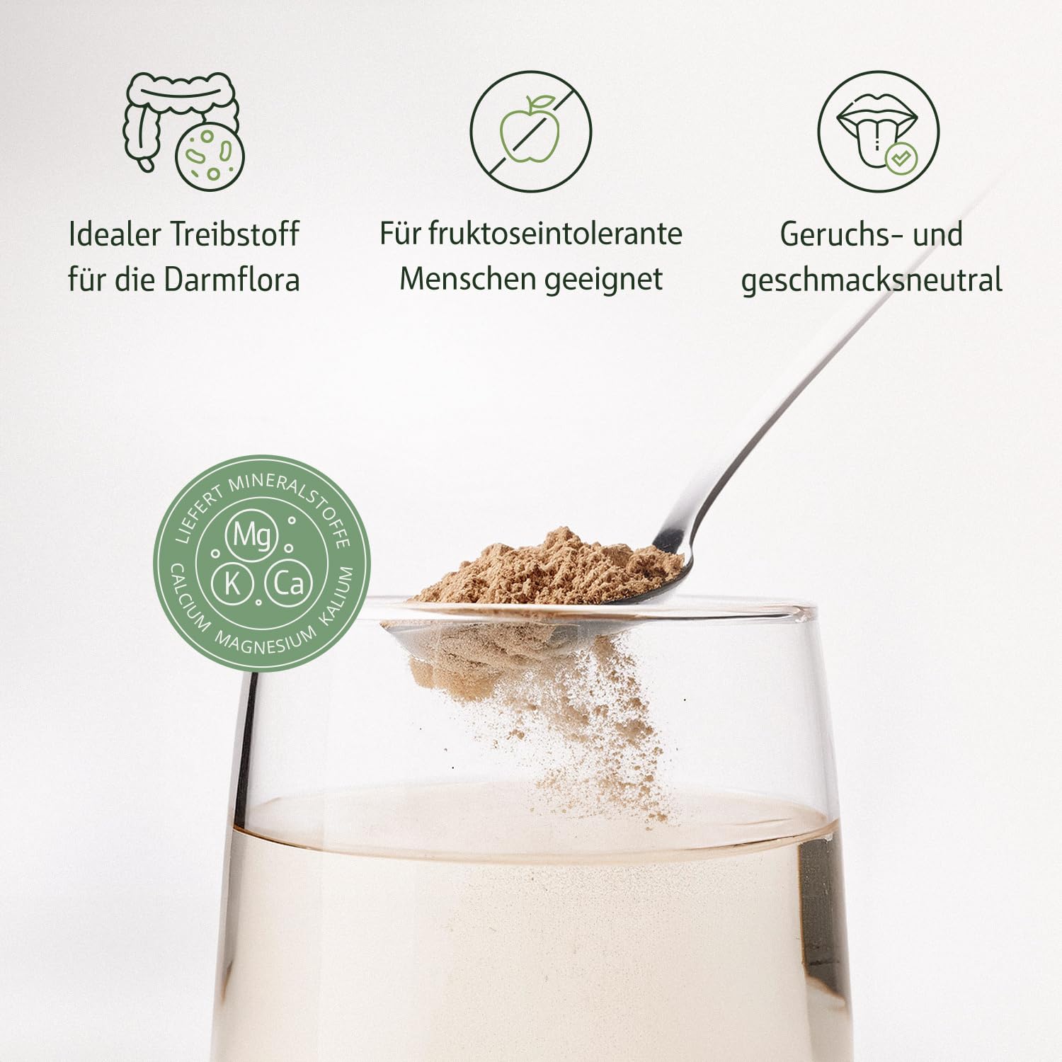 Effective Nature Akazienfaser Pulver Bio - 500 g - 80% Ballaststoffanteil - Bio-zertifiziert & Natürlich rein - ohne Zusätze