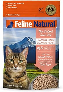 Feline Natural Freeze Dried Raw Lamb & Salmon 320g