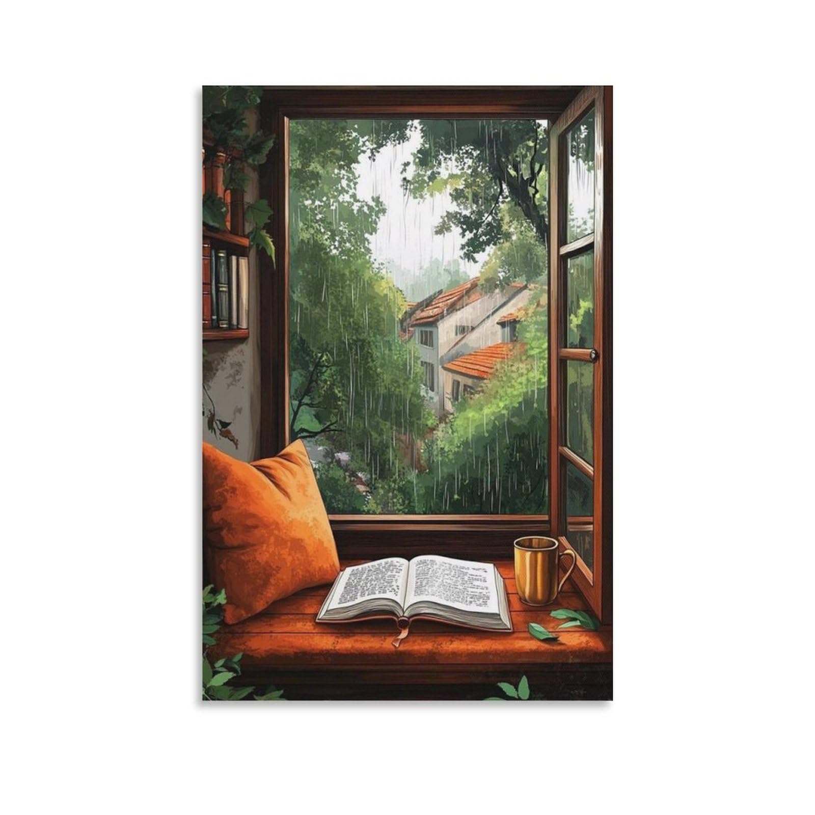 Wjwart Bangalore Monsoon Canvas Poster Wall Art Decor Print Picture Paintings For Living Room Bedroom Decoration 12X18inch(30X45cm)