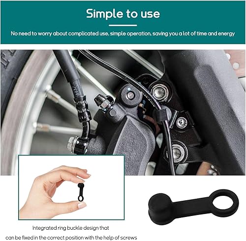 Miniatura 4 de 4 tapas de pezón de purga de freno, tapa de goma de 0.315 pulgadas de grasa para pezón de purga de freno, tapa de rosca de purga de freno