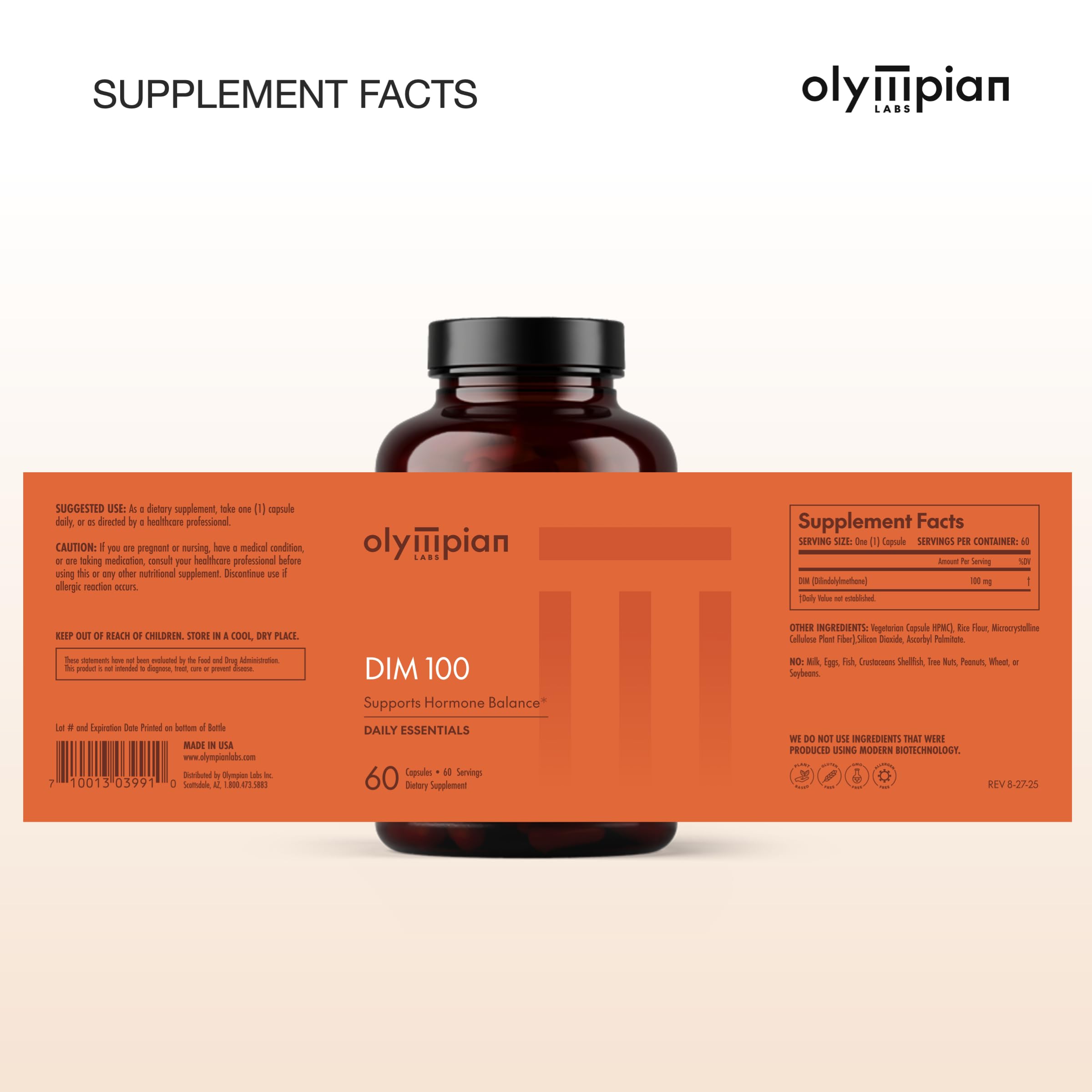 Olympian Labs DIM Supplement 100mg - Daily Capsules - Diindolylmethane for Men and Women, 100 Mg, 60 Count — Amazon image 4
