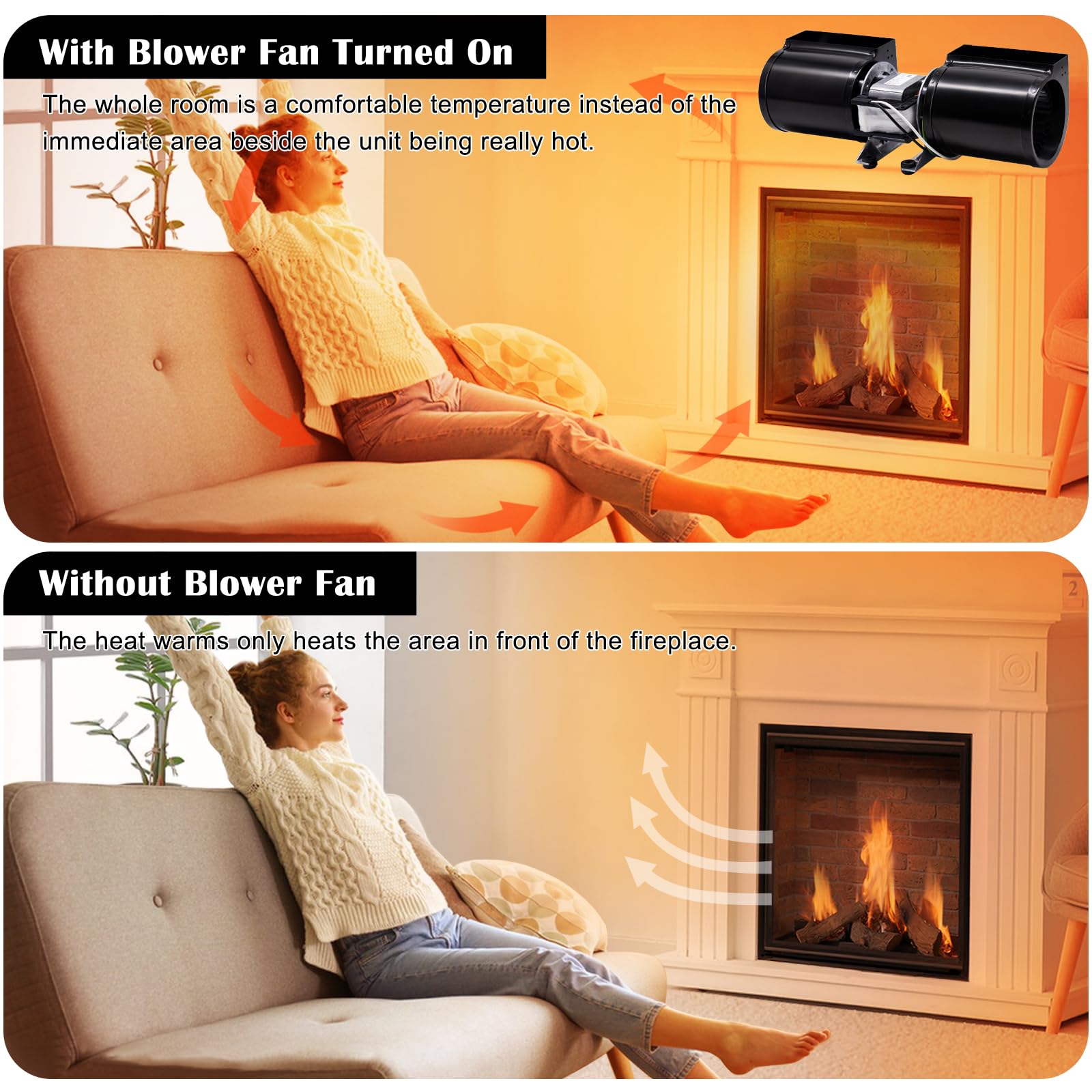 Amazon.com: GFK160 GFK-160A Fireplace Blower Fan for Quadrafire