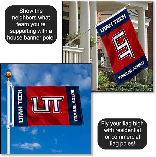 Miniatura 3 de Bandera grande con ojales de Utah Tech Trailblazers