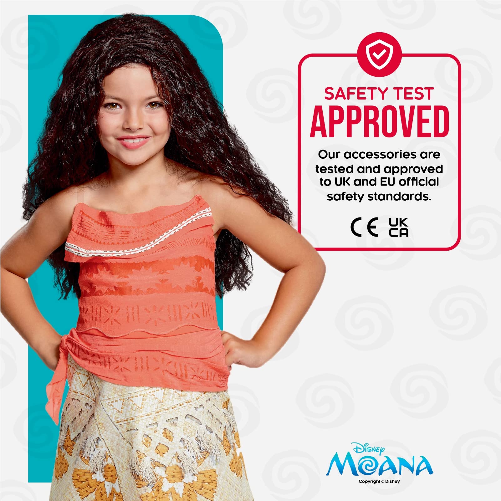 Disney Officiel Deguisement Vaiana Enfant Deluxe, Déguisement Princesse Fille disponible en tailles XS, S et M