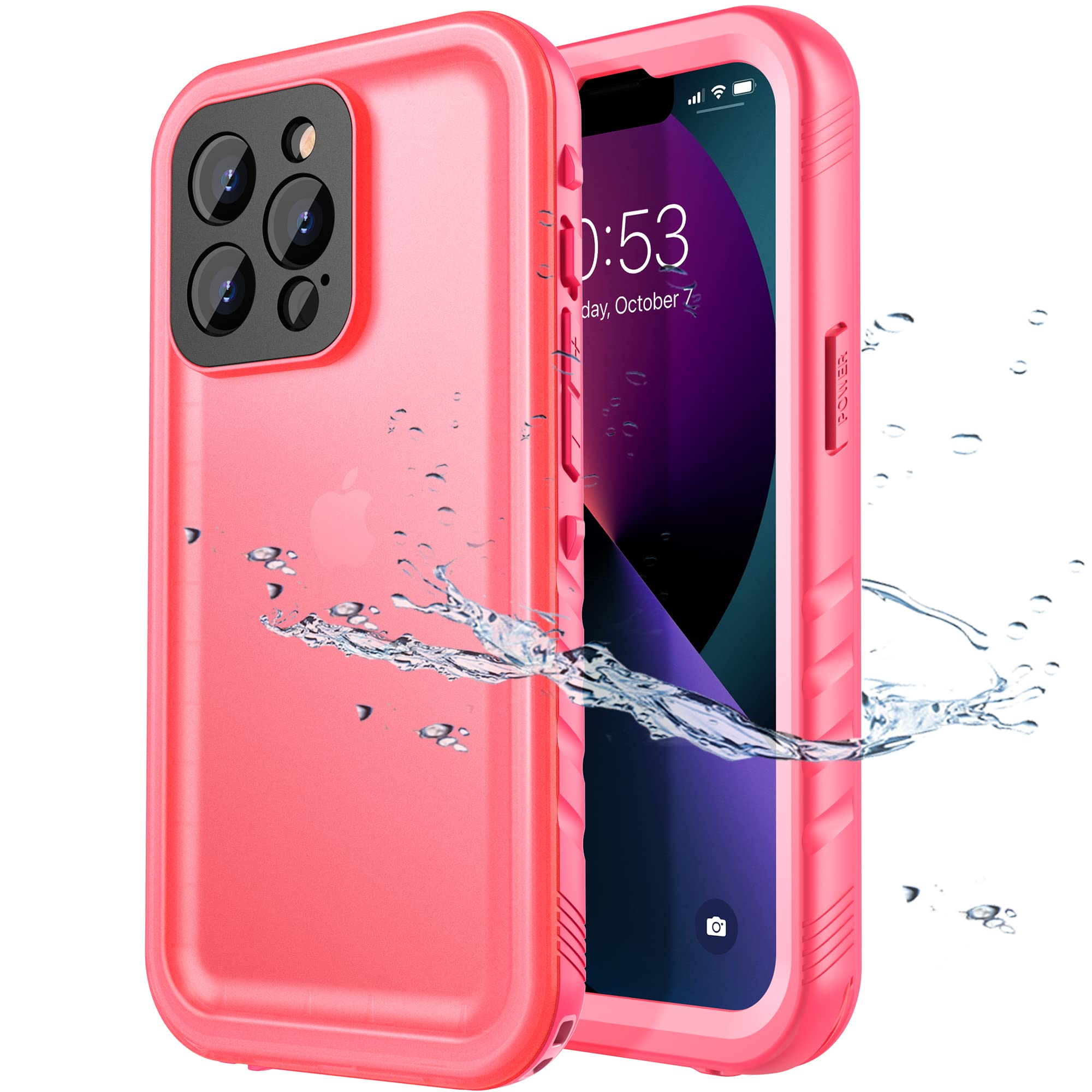 SPORTLINK Hülle Wasserdicht - 360 Grad Outdoor Schutzhülle Handyhülle Kameraschutz Displayschutz IP68 Waterproof Staubdicht Stoßfest Panzerhülle