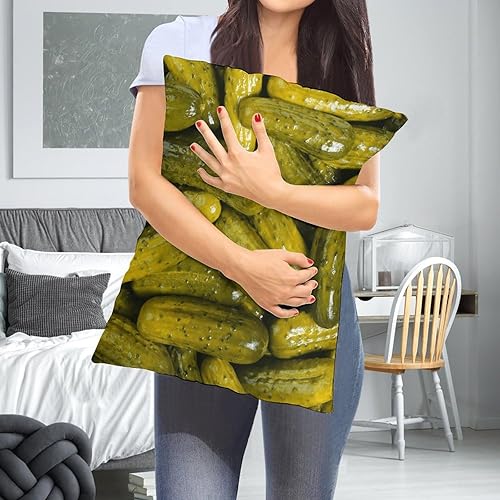 Miniatura 6 de Wreioau Foodie - Funda de almohada decorativa rectangular con estampado de pepinillos enteros, decoración del hogar, para sala de estar, sofá,