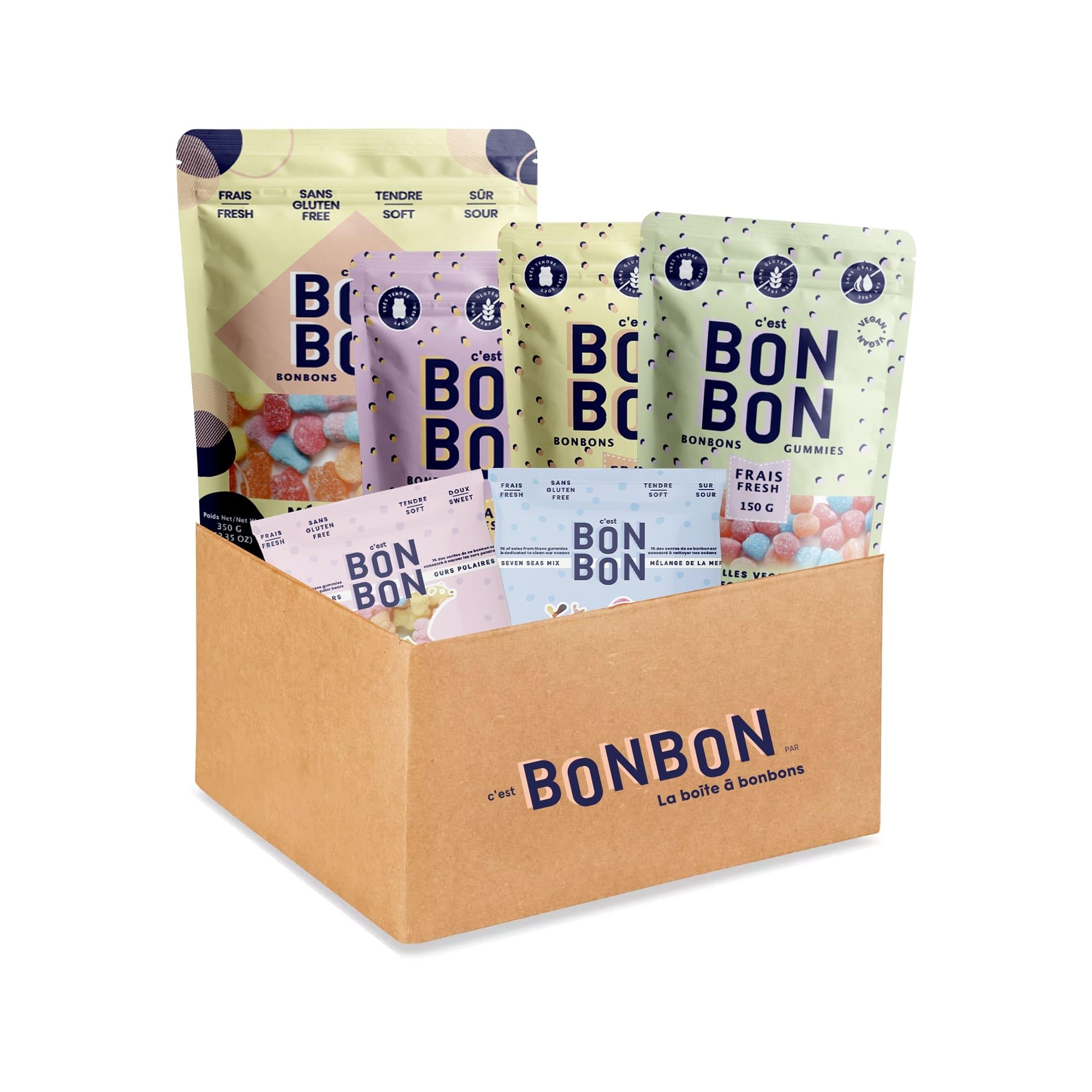 c'est BON BON - Irresistible Sour Gummy Assortment - Gluten-Free
