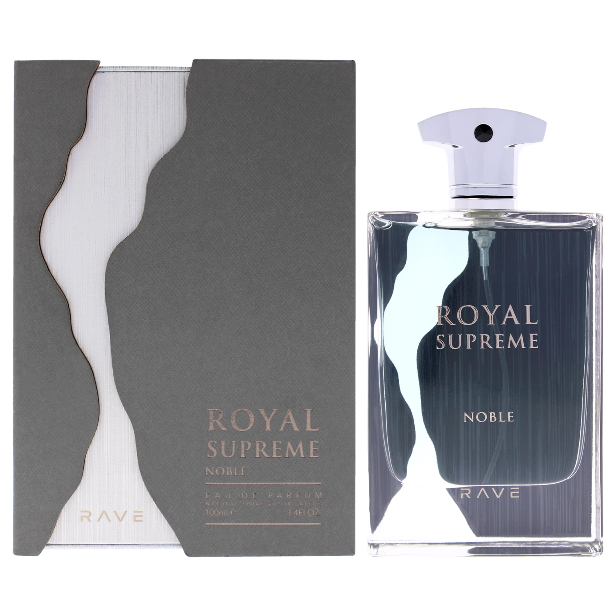 Lattafa Rave Royal Supreme Noble Eau de Parfum Spray for Unisex, 3.4 Ounce