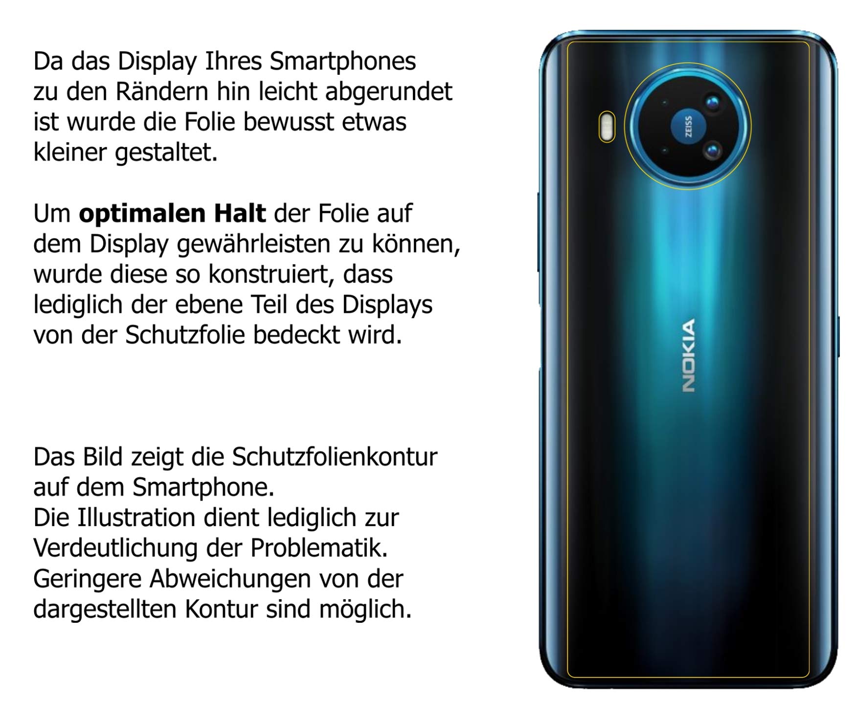 Pellicola Protettiva per Nokia 8.1 Protezione Schermo Claro Display dipos