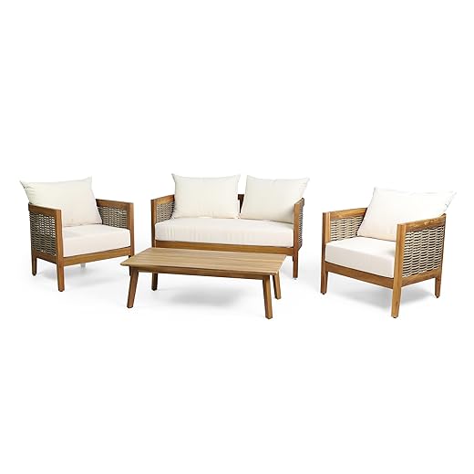Burchett 4-Piece Outdoor Chat Set
