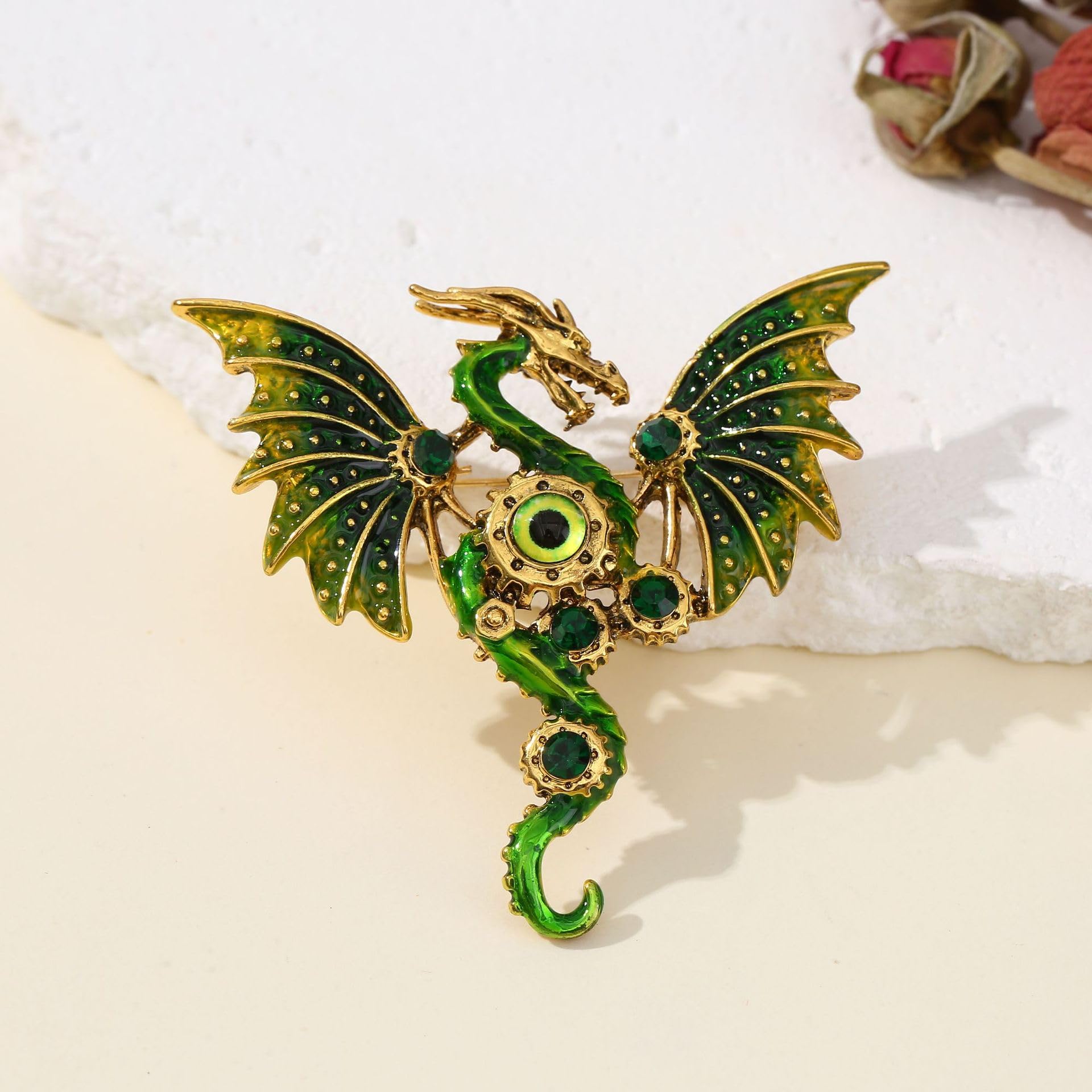 6er-Set Pegasus Pterosaurus Drache Broschennadel Bunte Emaille Coole Anstecknadel Metall Punk Pterosaurus Anstecknadel