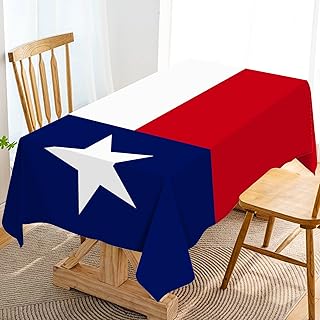 Hafangry Texas Tablecloth Texas Lone Star State Flag Table Cover for Kitchen Dining Room Home Decor-60×84inch