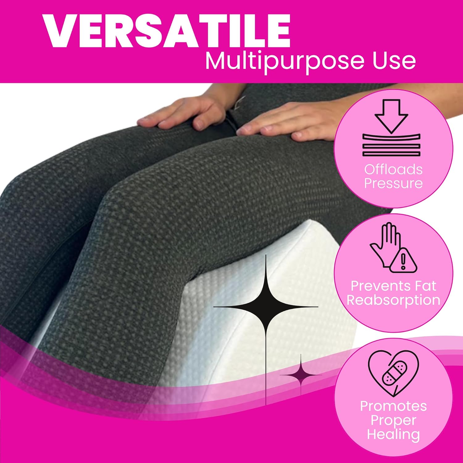 XXL BBL Pillow After Surgery Lifting Cushions, Soft Brazilian Butt Lift Pillow After Surgery, Post Surgery Pillows BBL Recovery Must Haves, Butt Pillows for Sitting After Surgerys - Image 7